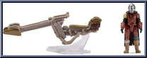 Speeder Bike with Din Djarin (v1) (Scout Class) from Star Wars - Micro Galaxy Squadron - Mystery - Series 1 manufactured by Jazwares [Loose]