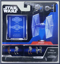 Tie Fighter (Black) (Light Armor) from Star Wars - Micro Galaxy Squadron - Series 1 manufactured by Jazwares [Back]