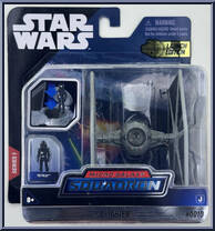 Tie Fighter (Black) (Light Armor) from Star Wars - Micro Galaxy Squadron - Series 1 manufactured by Jazwares [Front]