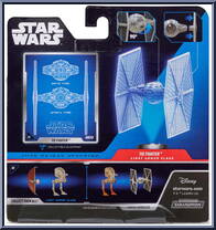 Tie Fighter (White) (Light Armor) from Star Wars - Micro Galaxy Squadron - Series 1 manufactured by Jazwares [Back]