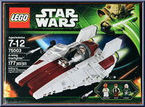 A-wing Starfighter from Star Wars - Original Trilogy - Basic Series manufactured by Lego [Front]