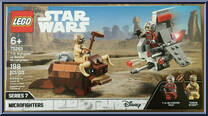 T-16 Skyhopper vs Bantha Microfighters from Star Wars - Original Trilogy - Microfighters manufactured by Lego [Front]