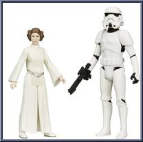 Princess Leia / Luke Skywalker (Stormtrooper Disguise) Action Figure