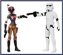 Sabine Wren / Stormtrooper from Star Wars - Rebels - Mission Series manufactured by Hasbro [Loose]