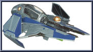 Obi-Wan's Jedi Starfighter (Blue) (Revenge Of The Sith) from Star Wars - Saga Legends (2013) - Vehicles manufactured by Hasbro [Loose]