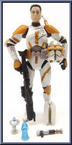 Clone Commander Cody from Star Wars - Vintage Collection - Foil Cards manufactured by Hasbro [Loose]