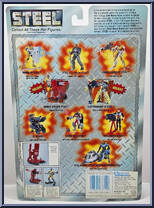 Steel (Mobile Barrier) from Steel - Deluxe Figures manufactured by Kenner [Back]