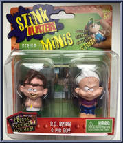 B.O. Brian & Pig Boy from Stink Blasters - Minis manufactured by Spinmaster [Front]