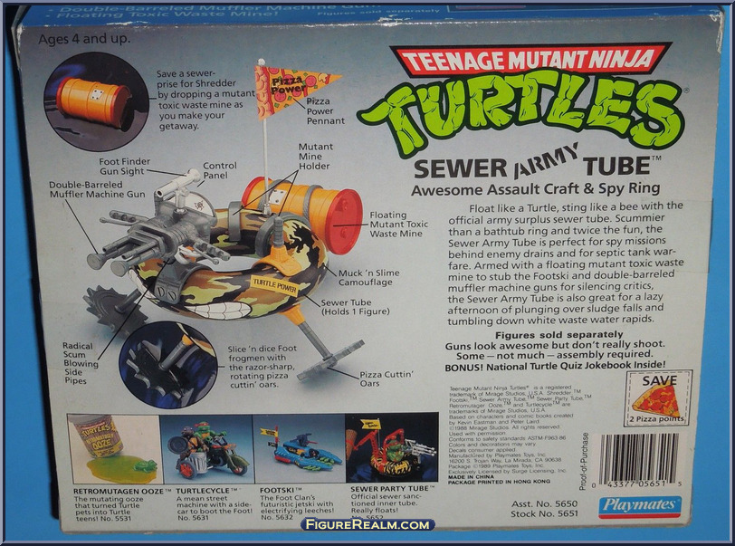 Sewer Army Tube - Teenage Mutant Ninja Turtles - 1989 - Accessories -  Playmates Action Figure