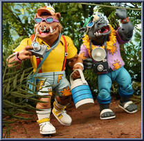 Vacation Bebop / Vacation Rocksteady Action Figure