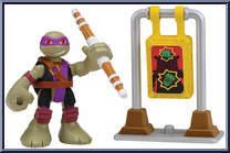Dojo Donnie (with Training Target) from Teenage Mutant Ninja Turtles - Half Shell Heroes - Basic Series manufactured by Playmates [Loose]