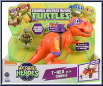 T-Rex (with Donnie) from Teenage Mutant Ninja Turtles - Half Shell Heroes - Basic Series manufactured by Playmates [Front]