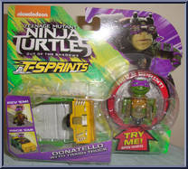 Donatello (with Trash Truck) from Teenage Mutant Ninja Turtles - Out of the Shadows - T-Sprints manufactured by Playmates [Front]
