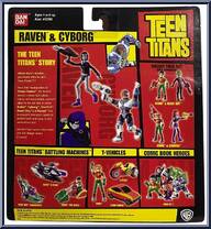 Raven / Cyborg from Teen Titans - 3.5" Series manufactured by Bandai [Back]