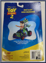 Woody / Buzz from Toy Story 2 - Die Cast Mini Buddies manufactured by Thinkway Toys [Back]