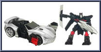 Sideswipe & Sentinel Prime from Transformers - Dark of the Moon - Speed Stars Mini Changers manufactured by Hasbro [Loose]