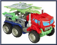 Optimus Prime (Autobot Leader) from Transformers - Prime - Beast Hunters - Voyager Class manufactured by Hasbro [Loose]