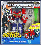 Optimus Prime (Autobot Leader) from Transformers - Prime - Beast Hunters - Voyager Class manufactured by Hasbro [Front]