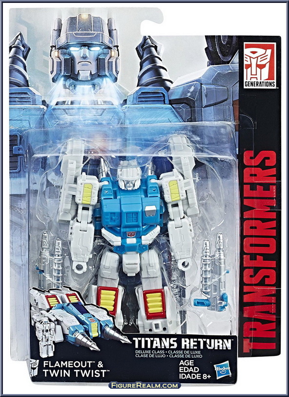 Flameout & Twin Twist - Transformers - Titans Return - Deluxe - Hasbro ...