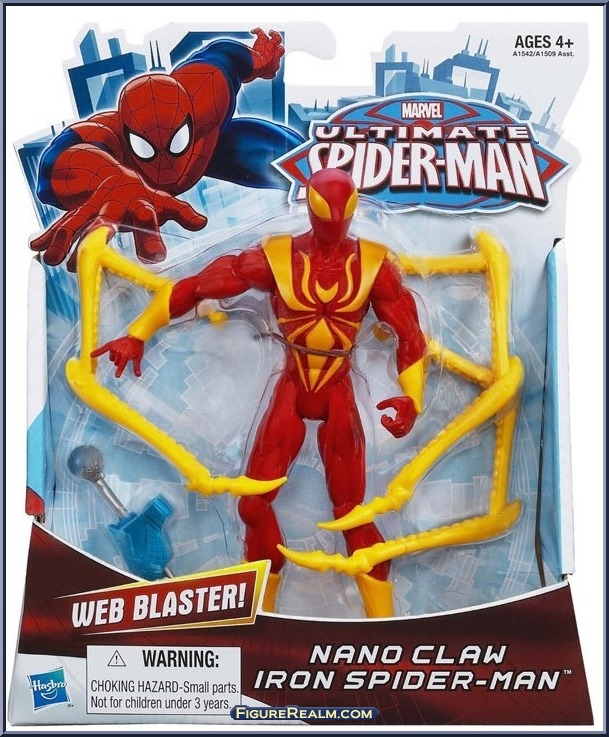 Iron Spider-Man (Nano Claw) - Ultimate Spider-Man - Basic Series - Hasbro  Action Figure