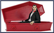 4-Pack Action Figure & Dracula's Coffin from Universal Monsters - LootCrate Crypt Club manufactured by Neca [Loose]