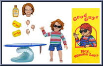 Chucky (Surf's Up) (Child's Play 3) from Universal Monsters - Remco Cardbacks manufactured by Neca [Loose]