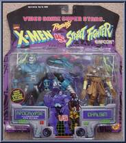 Apocalypse vs. Dhalsim from Video Game Super Stars Presents - X-Men vs. Street Fighter - Series 1 manufactured by Toy Biz [Front]