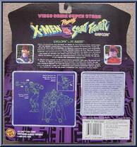 Cyclops vs. M. Bison from Video Game Super Stars Presents - X-Men vs. Street Fighter - Series 1 manufactured by Toy Biz [Back]