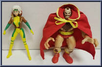 Rogue vs. Zangief from Video Game Super Stars Presents - X-Men vs. Street Fighter - Series 2 manufactured by Toy Biz [Loose]