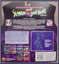 Rogue vs. Zangief from Video Game Super Stars Presents - X-Men vs. Street Fighter - Series 2 manufactured by Toy Biz [Back]