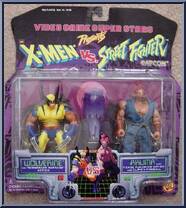 Wolverine vs. Akuma from Video Game Super Stars Presents - X-Men vs. Street Fighter - Series 1 manufactured by Toy Biz [Front]
