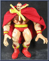 Rogue vs. Zangief from Video Game Super Stars Presents - X-Men vs. Street Fighter - Series 2 manufactured by Toy Biz [Loose]