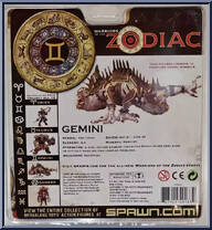Gemini from Warriors of the Zodiac - Series 1 manufactured by McFarlane [Back]