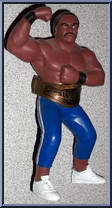 Ron Simmons (Blue Pants with White Stripe) from WCW - Series 2 - Released in UK manufactured by Galoob [Loose]
