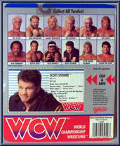 Scott Steiner (Yellow Singlet) from WCW - Series 1 - Released in US manufactured by Galoob [Back]