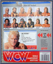 Sid Vicious (Black Singlet) from WCW - Series 1 - Released in US manufactured by Galoob [Back]