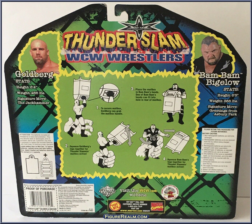 Goldberg / Bam Bam Bigelow - WCW - Thunder Slam - Toy Biz Action Figure