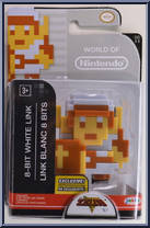 8-Bit White Link (Zelda) from World of Nintendo - Series 1-1 manufactured by Jakks Pacific [Front]