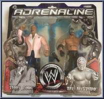 Teddy Long / Rey Mysterio from WWE Adrenaline - Series 13 manufactured by Jakks Pacific [Front]