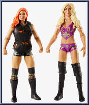 Becky Lynch / Charlotte Flair from WWE Battle Packs - Series 55 manufactured by Mattel [Loose]