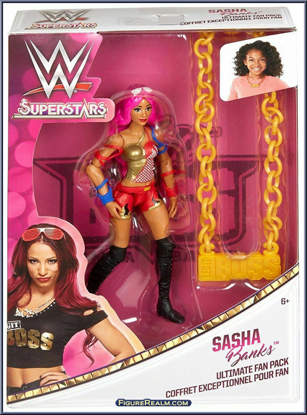 Sasha Banks (Necklace) - WWE - Ultimate Fan Pack - Mattel Action Figure