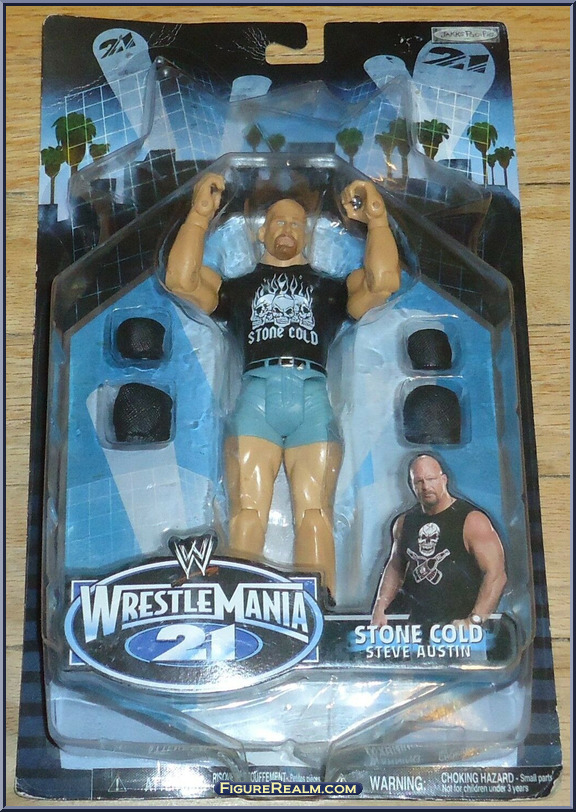 Stone Cold Steve Austin - WWE WrestleMania 21 - Basic Series - Jakks  Pacific Action Figure