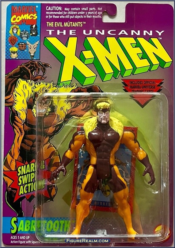Sabretooth (Snarl & Swipe Action) - X-Men - Series 5 - Toy Biz Action ...