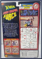Rogue from X-Men - Secret Weapon Force - Power Slammers manufactured by Toy Biz [Back]