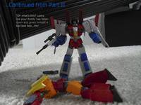 Rodimus Prime Vs Starscream Part III Comic Strip Panel #1