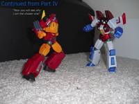Rodimus Prime Vs Starscream Part V Comic Strip Panel #1