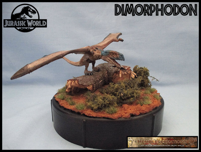 Dimorphodon Jurassic Park Custom Diorama Playset 