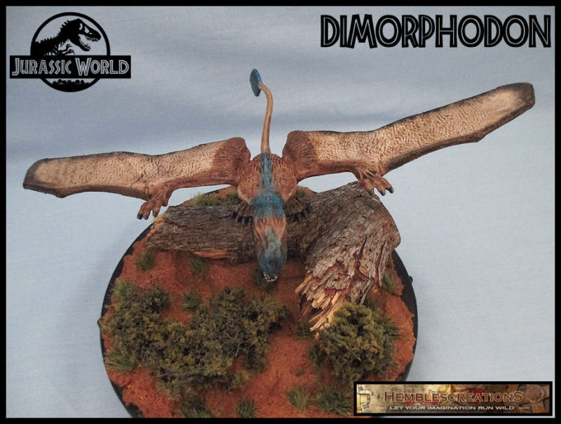 Dimorphodon Jurassic Park Custom Diorama Playset 