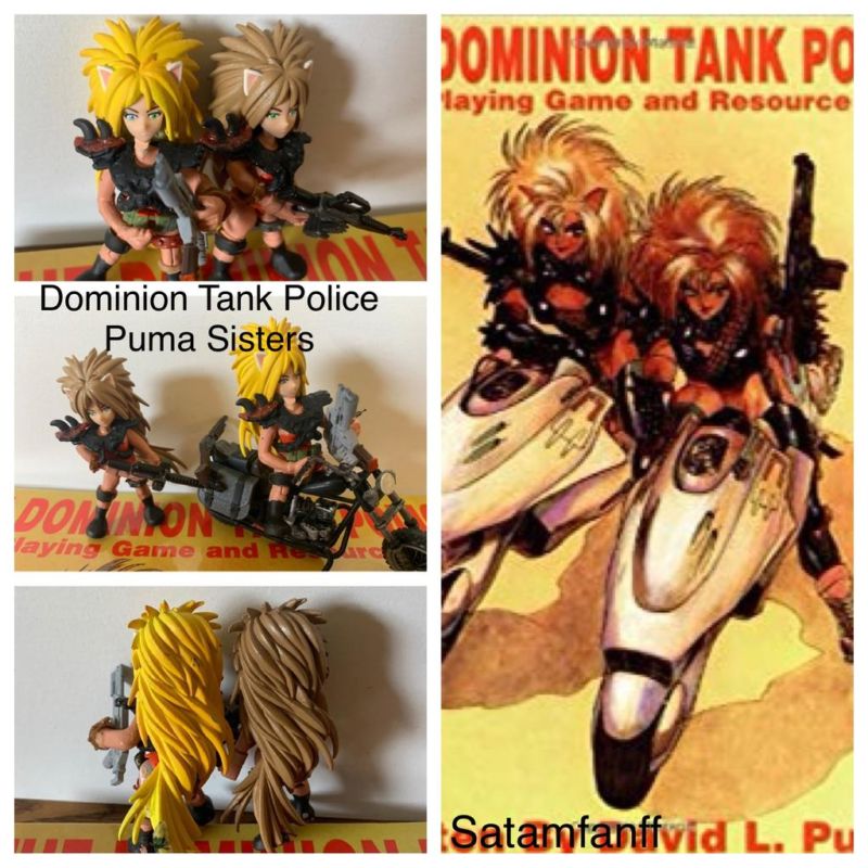 Ana and Umi Puma Mini Action Figures Dominion Tank Police (Original) Custom  Action Figure