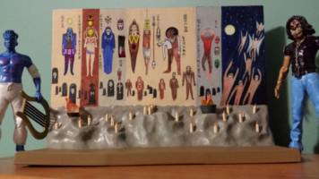 Clive Barker's Nightbreed Wall of Prophecy (Horror) Custom Diorama / Playset